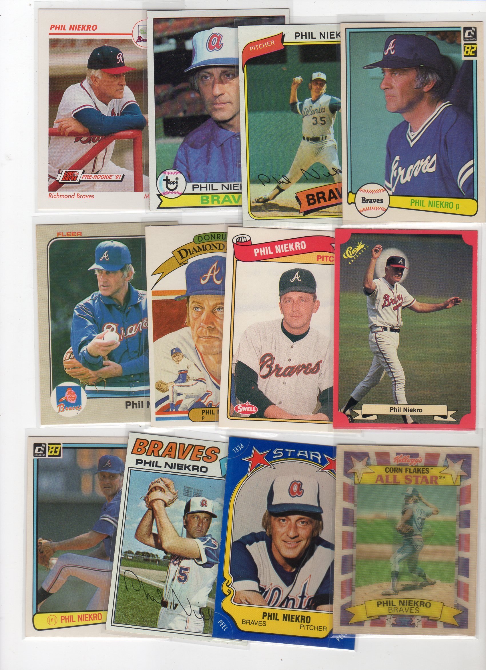 Amazon.com: Phil Niekro Atlanta Braves Collectors Baseball Card